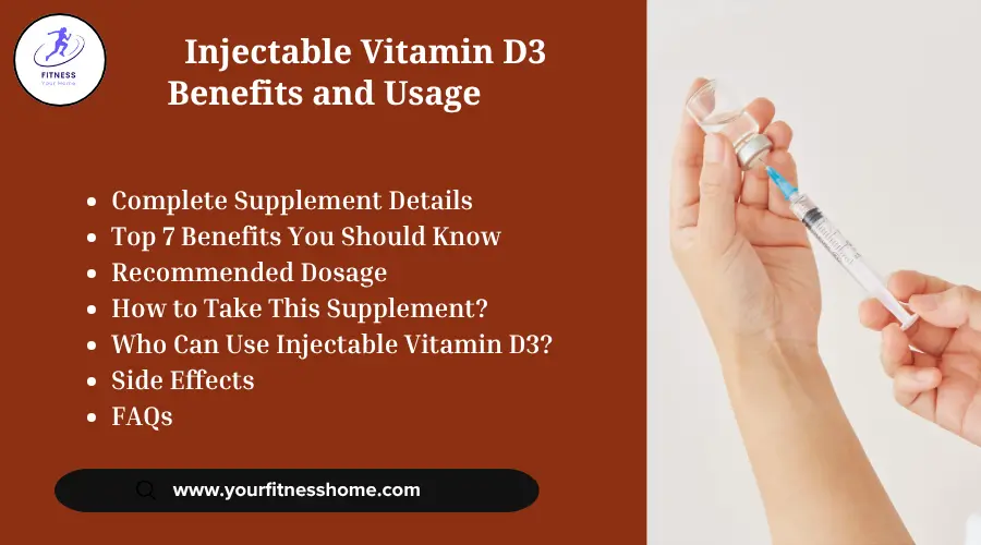 Injectable Vitamin D3 Benefits and Usage